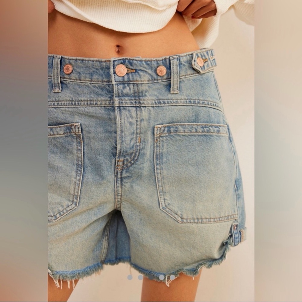 FREE PEOPLE WE THE FREE Palmer Shorts‎ La La Land 25 - Picture 2 of 15